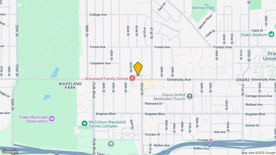 4211 University Ave Map and Location Details