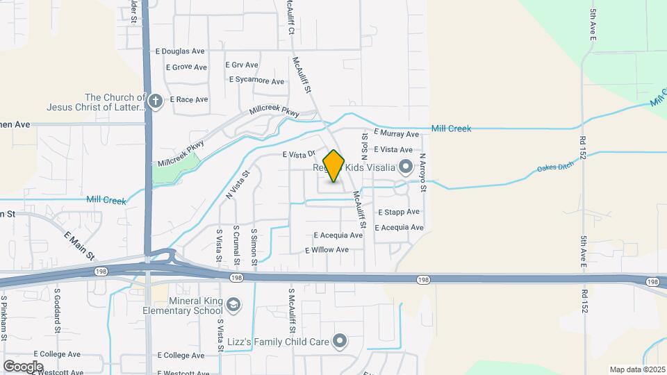 3920 E Oak Ave Map and Location Details