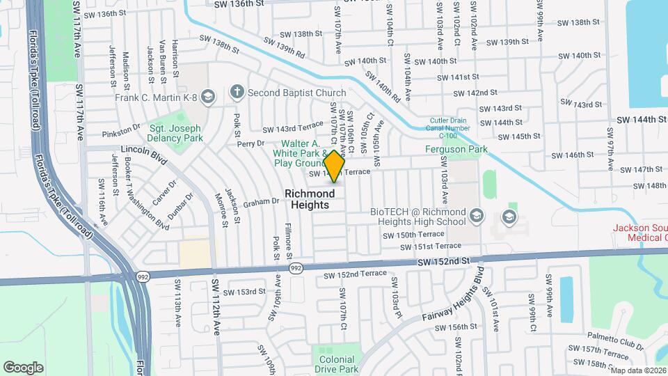 10720 SW 147th St Map and Location Details