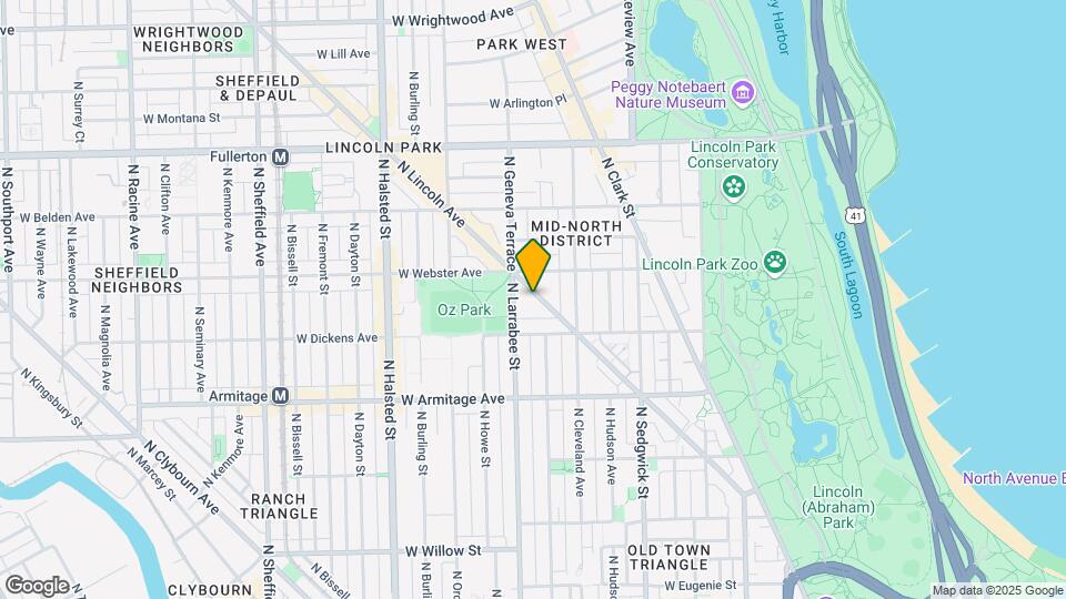 2140 N Lincoln Ave Mapa y Detalles de la Ubicación