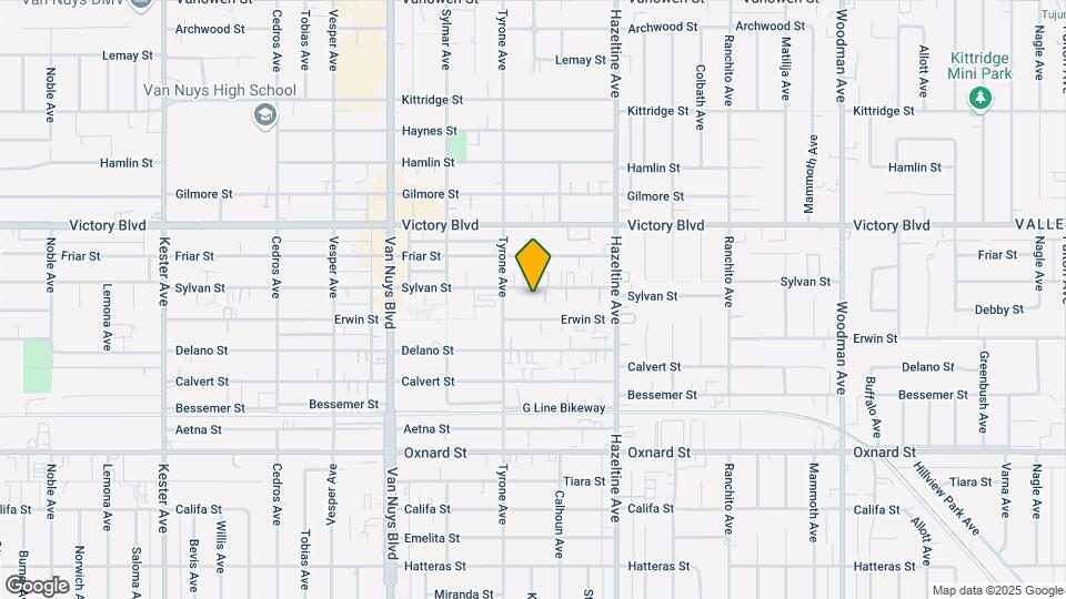 14228 Sylvan St Mapa y Detalles de la Ubicación