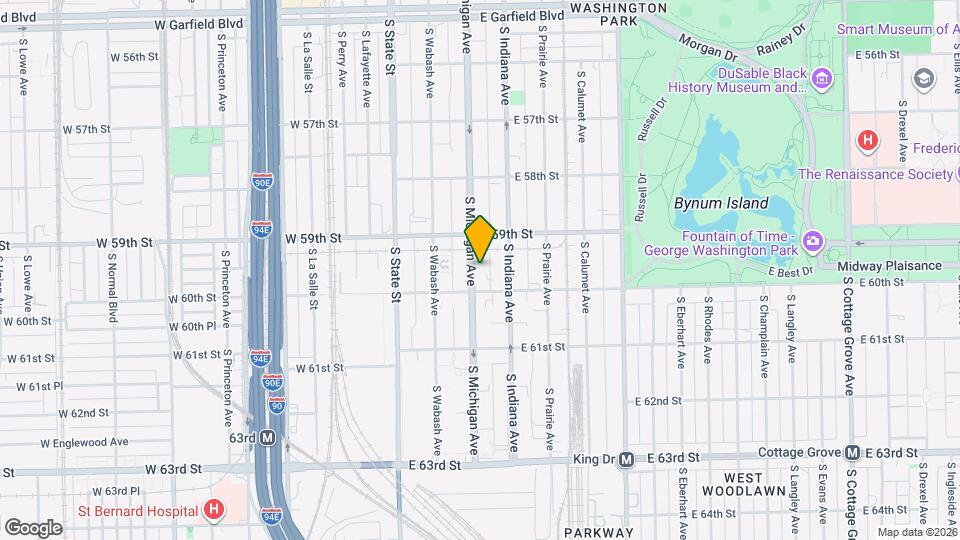 5941 S Michigan Ave Map and Location Details