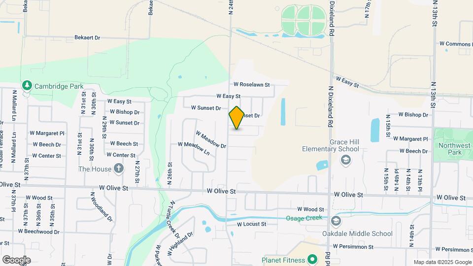 2313 W Beech St Map and Location Details