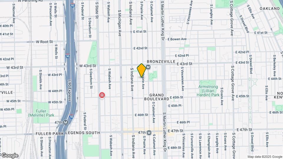 4348-4358 S Prairie Ave Mapa y Detalles de la Ubicación