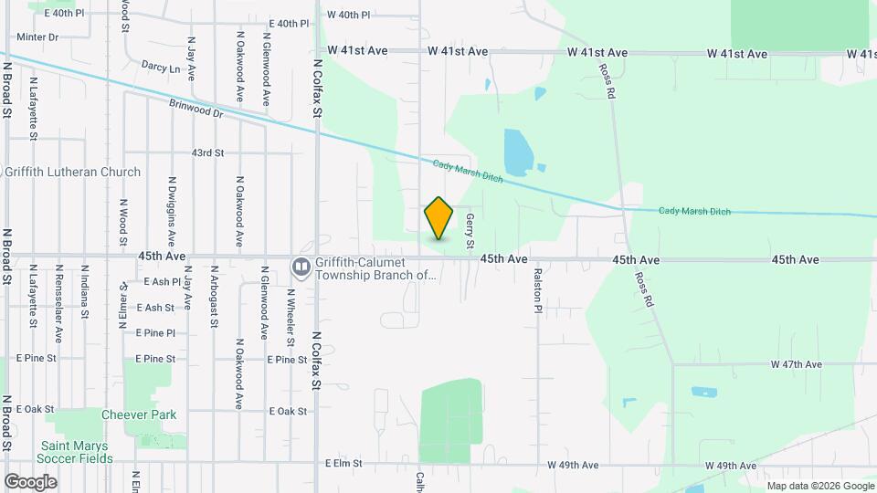 5708 W 45th Ave Map and Location Details