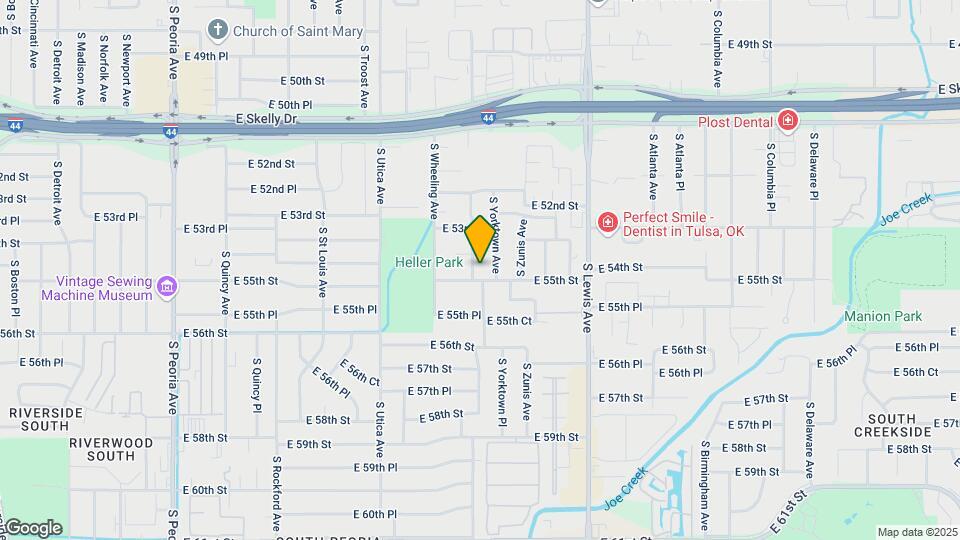 5417 S Xanthus Ave Map and Location Details