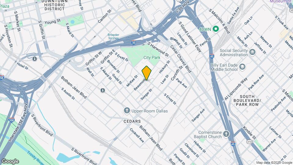 1813 S Ervay St Map and Location Details