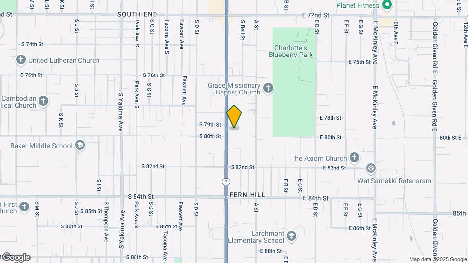 7841 Pacific Ave Map and Location Details