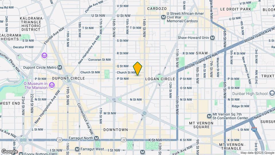 1425 P St NW Map and Location Details