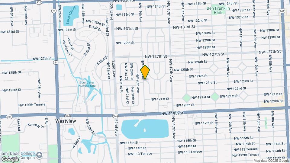 12325 NW 19th Ave Map and Location Details