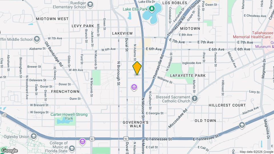 108 E 3rd Ave Map and Location Details