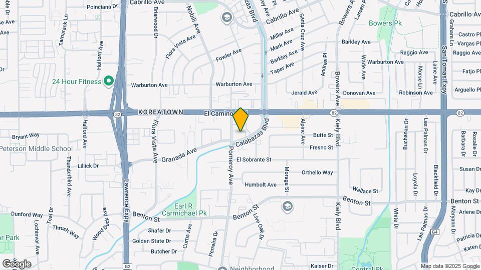 1370 Calabazas Blvd Map and Location Details