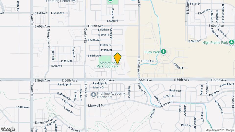 5726 N Genoa Way Map and Location Details