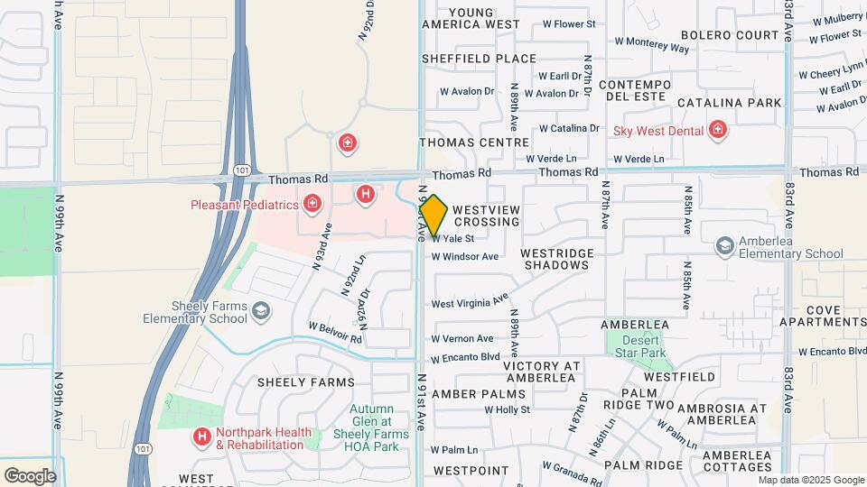 9067 W Yale St Map and Location Details