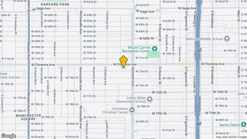 1037 W 73rd St Map and Location Details