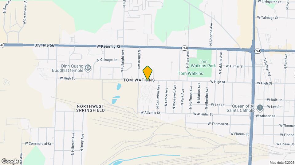 2542 W High St Map and Location Details