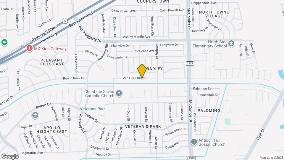 5604 Van Horn Dr Map and Location Details