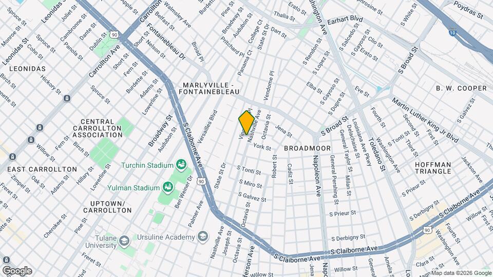 3616 Nashville Ave Map and Location Details