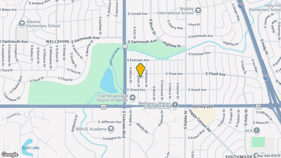 3326 S Ash St Map and Location Details