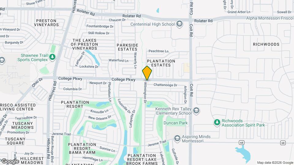 11912 Chattanooga Dr Map and Location Details