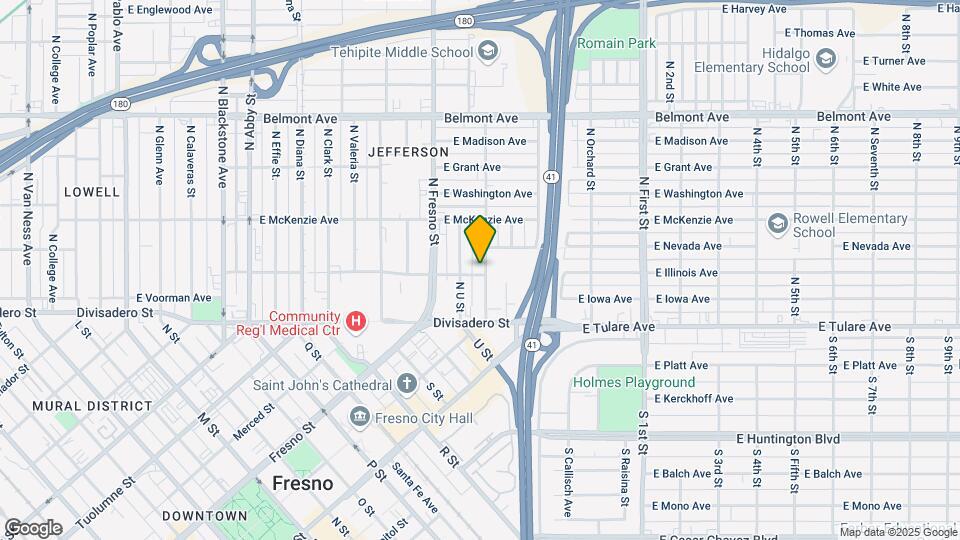 205 N Mariposa St Map and Location Details