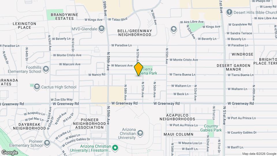 5714 W Carol Ann Way Map and Location Details