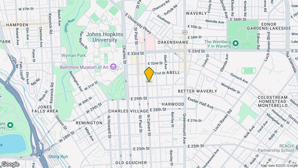 3007 N Calvert St Map and Location Details