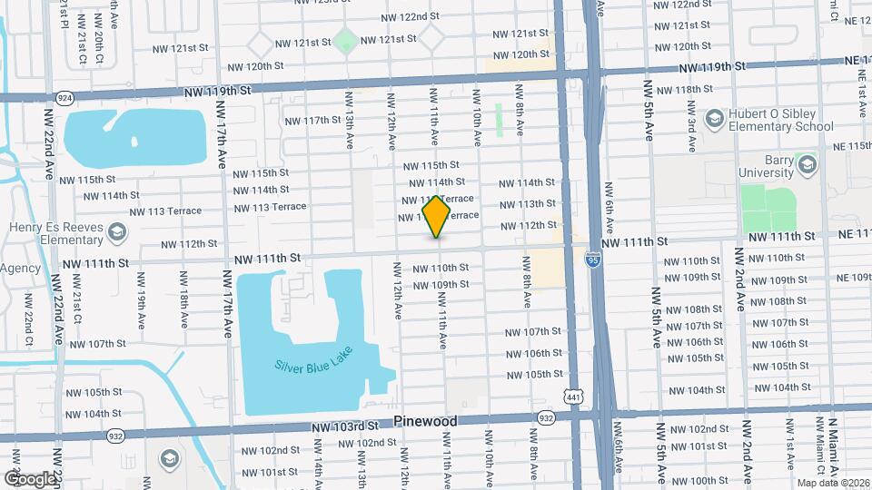 11102 NW 11th Ave Map and Location Details