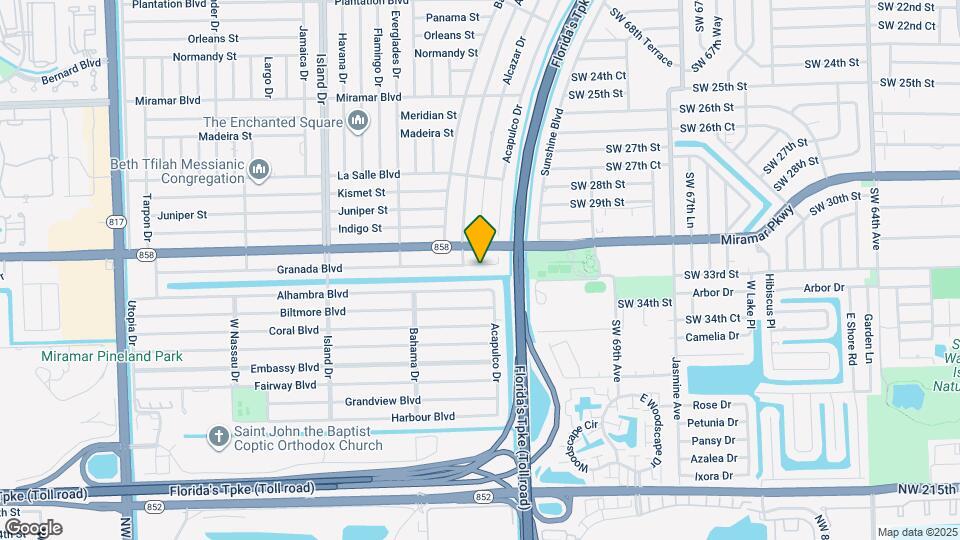 7200 Granada Blvd Map and Location Details