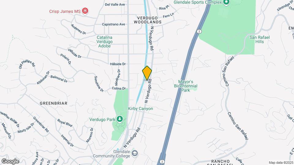 1815 Verdugo Rd Map and Location Details