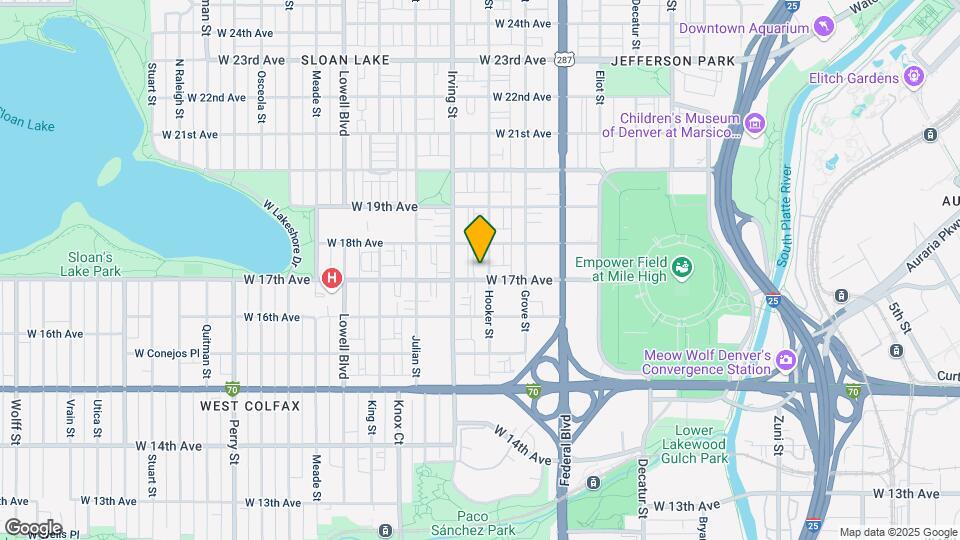 1711 Hooker St Map and Location Details