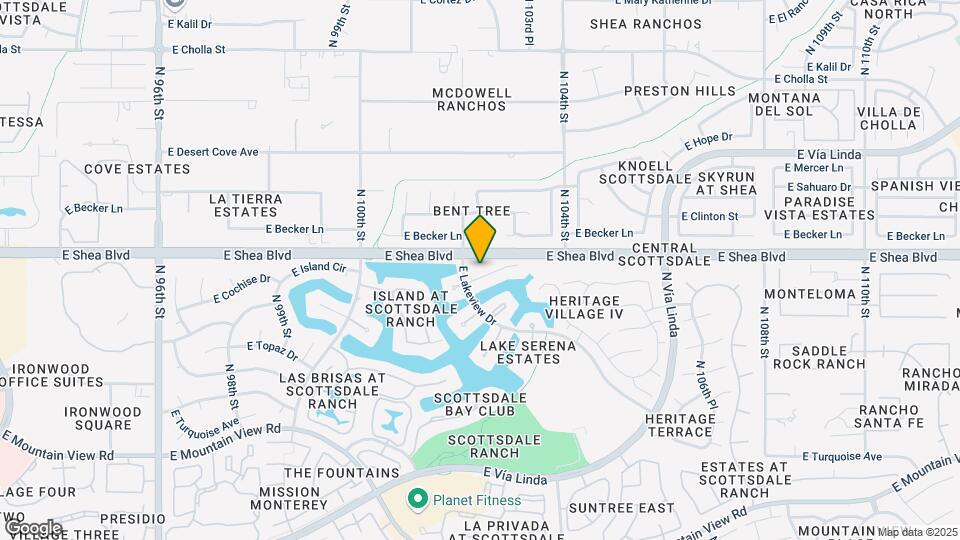 10230 E Cochise Dr Map and Location Details