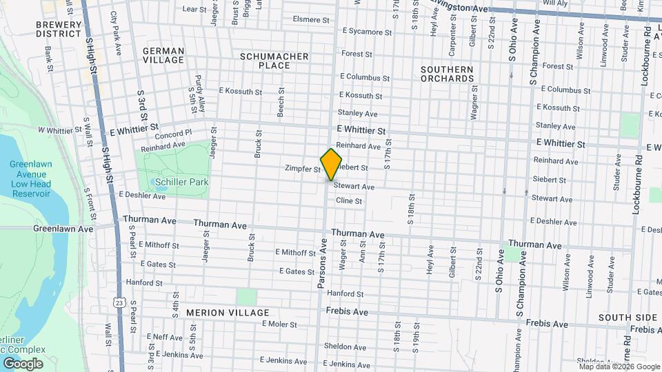 1090 Parsons Ave Map and Location Details