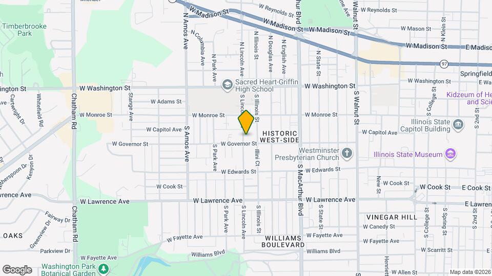 422 S Lincoln Ave Map and Location Details