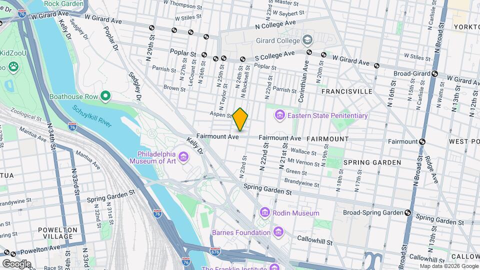 2321 Fairmount Ave, Unit 3 Map and Location Details