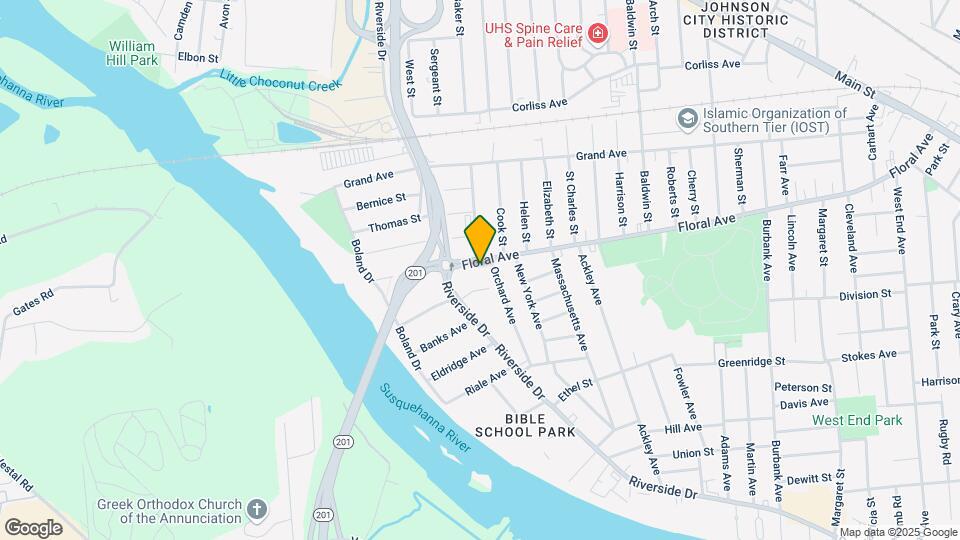 364 Floral Ave Johnson City Apartment Map and Location Details
