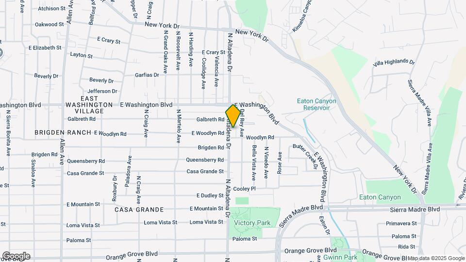 1222-1226 N Altadena Dr Mapa y Detalles de la Ubicación