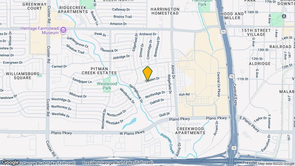 1404 Linden Dr Map and Location Details