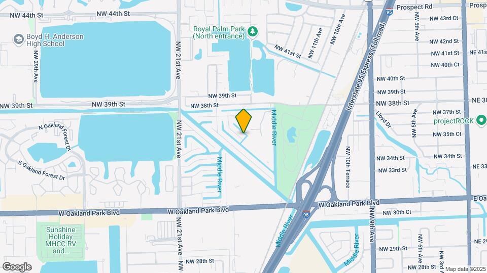 3454 NW 17th Terrace Map and Location Details
