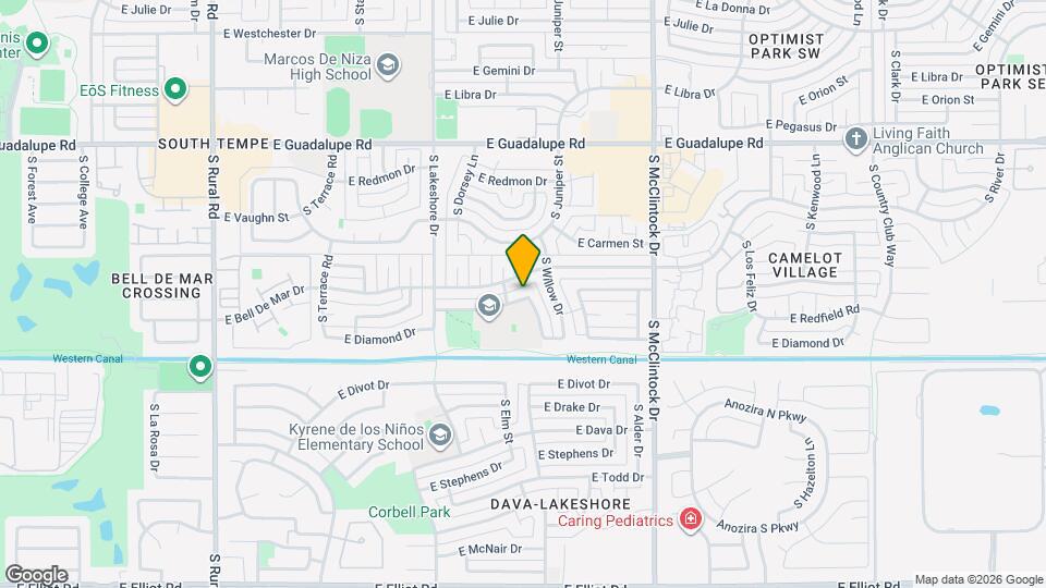 1412 E Redfield Rd Mapa y Detalles de la Ubicación