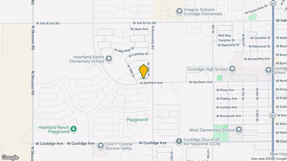 1319 W Raymond Ave Mapa y Detalles de la Ubicación