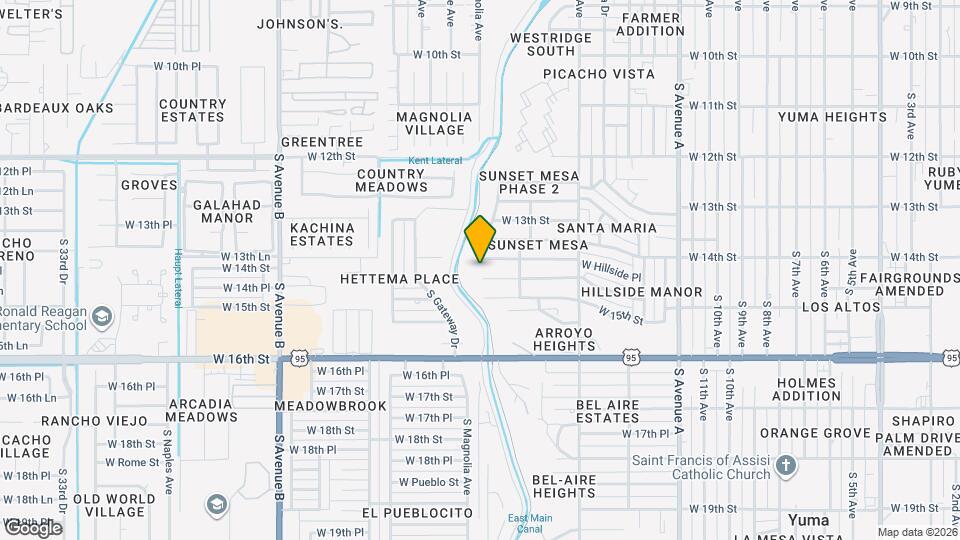 1658 W Las Lomas St Map and Location Details