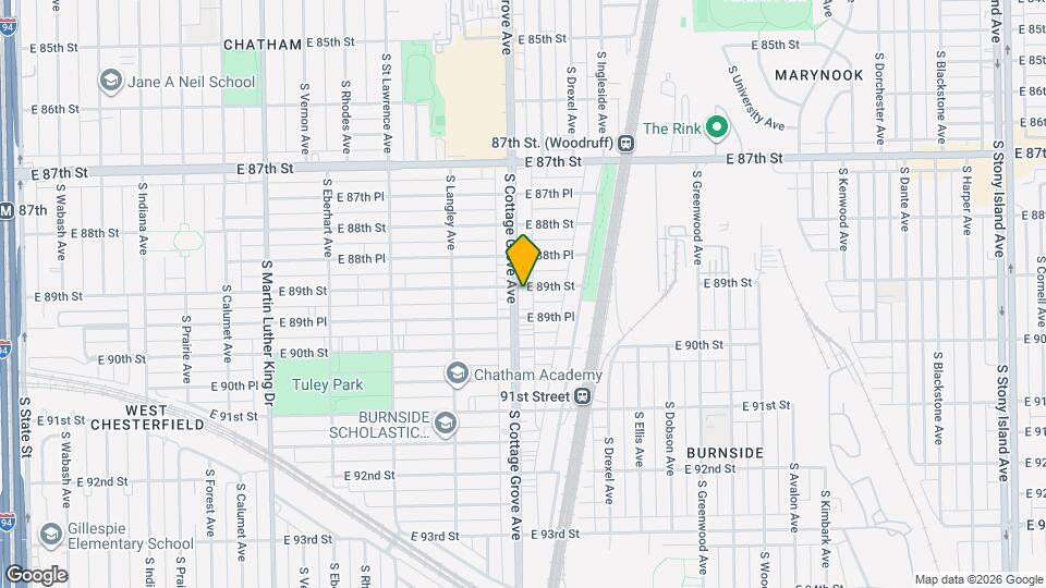 8907 S Cottage Grove Ave Map and Location Details