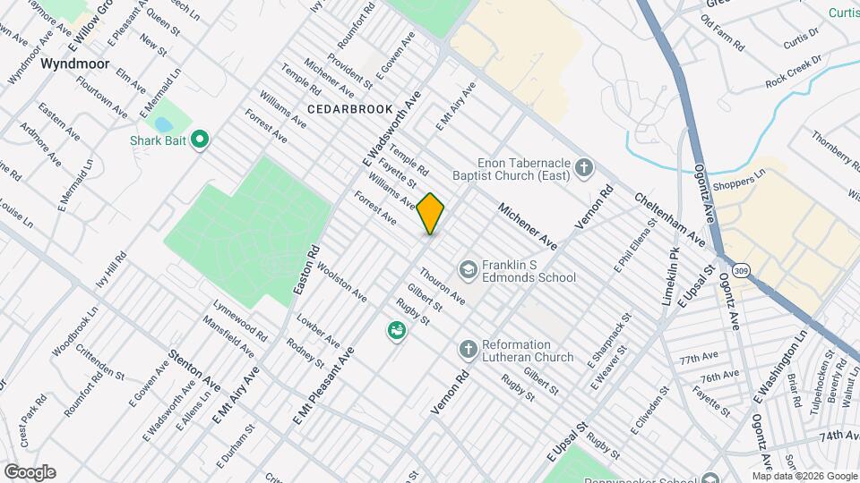 1325 E Mt Pleasant Ave, Unit #B Mapa y Detalles de la Ubicación