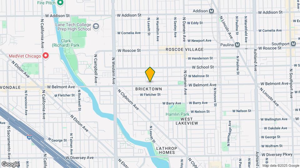 3205 N Leavitt St Map and Location Details