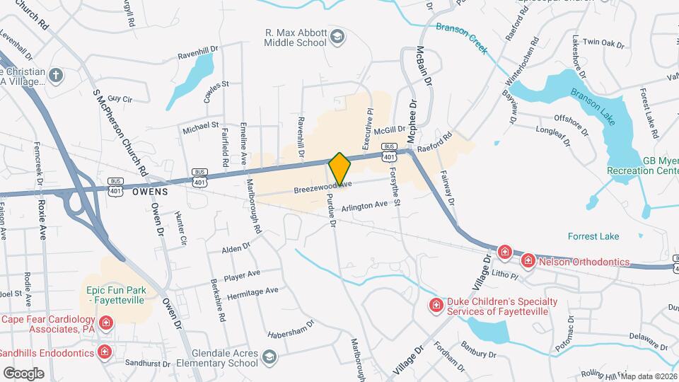 2823 Breezewood Ave Map and Location Details