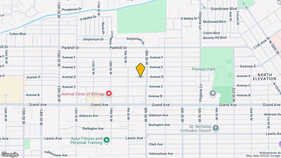818 1/2 Avenue D Map and Location Details