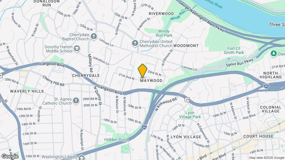 2101 N Kenmore St Map and Location Details