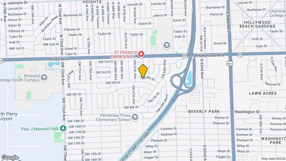 6601 SW 5th St Mapa y Detalles de la Ubicación