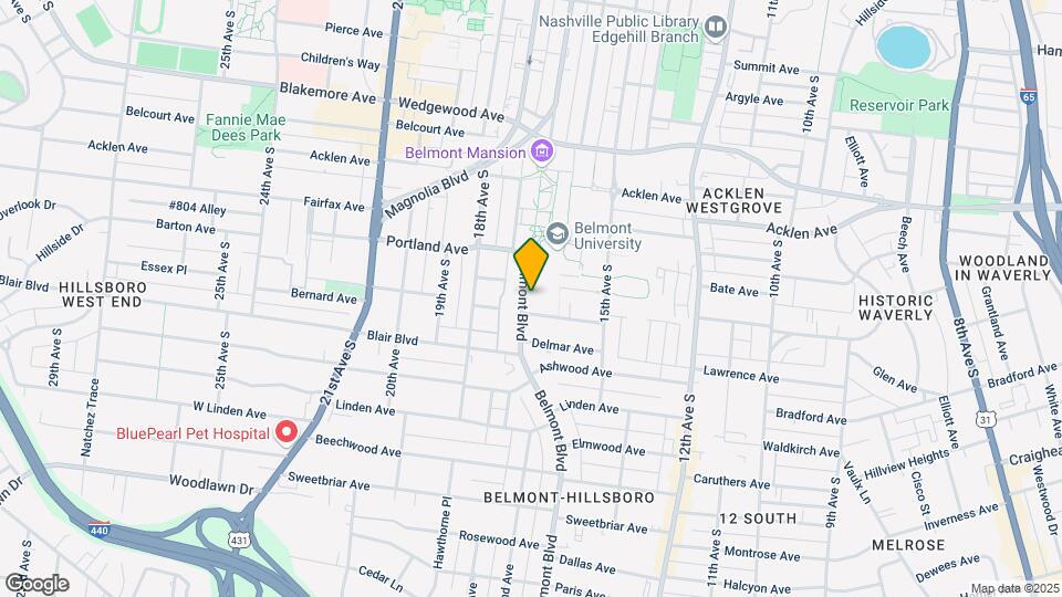 2016 Belmont Blvd Map and Location Details